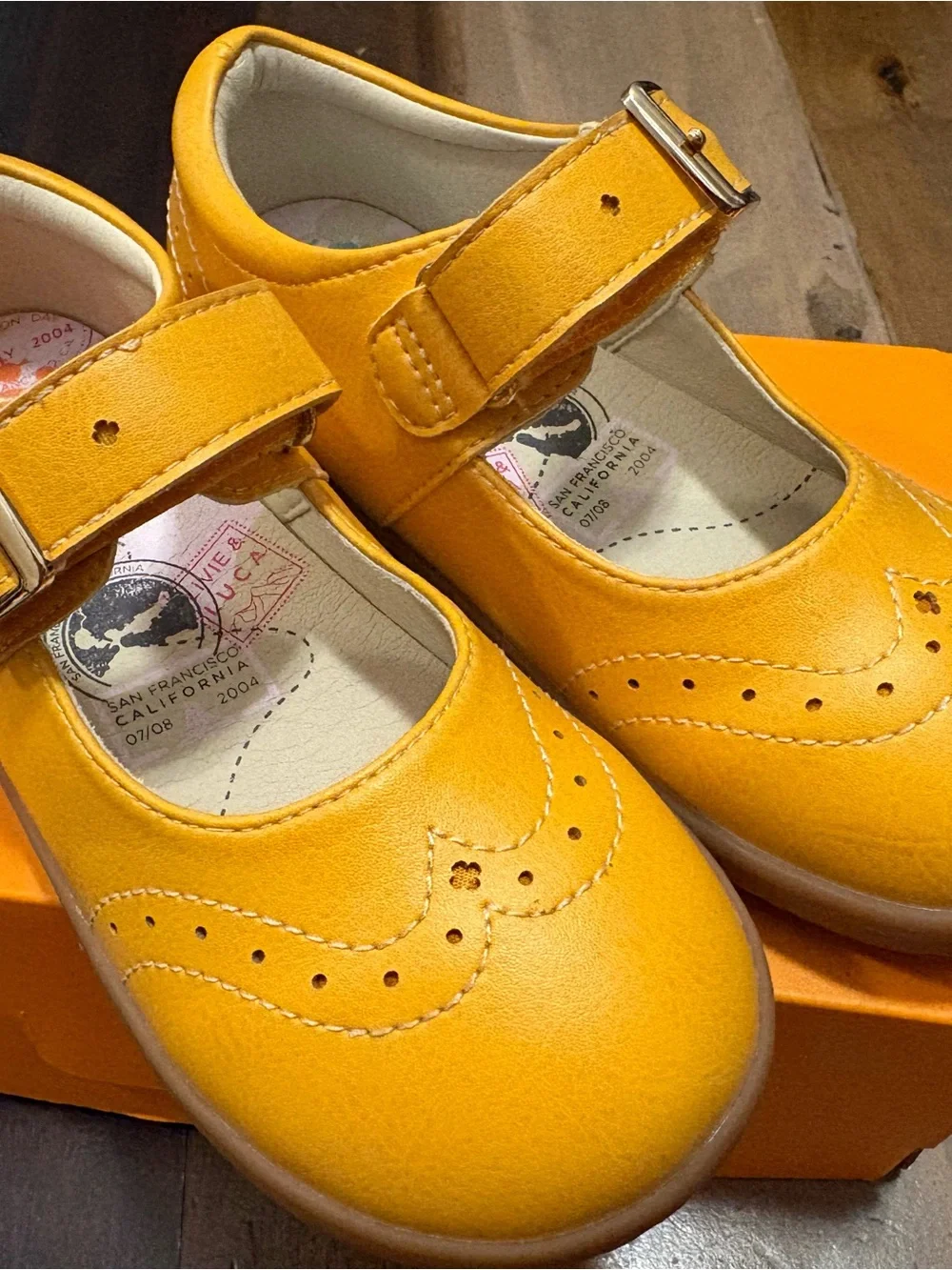 Livie & Luca Girls' Mary Jane Shoes in Butterscotch Yellow